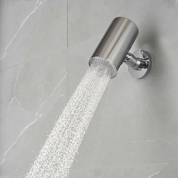 UniMatch Beam pomme de douche ronde 1 position avec fixation murale chrome