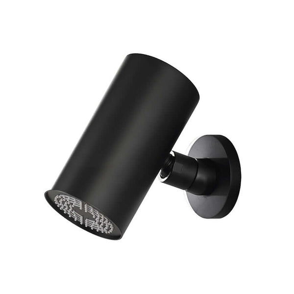 UniMatch Beam pomme de douche ronde 1 position avec fixation murale mat noir