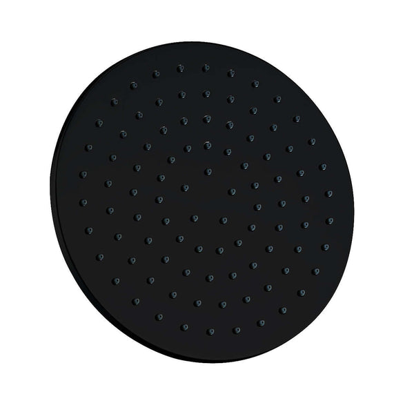 Nala Ronde Douchette de tête Wiesbaden 25 cm Mat Noir