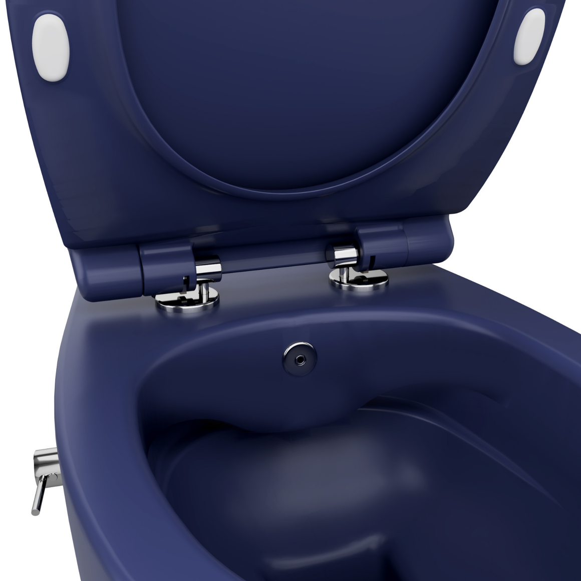 Isvea Sentimenti Neo hangtoilet met bidet blauw detail binnenkant #variant_57406644617540