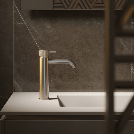 Design wastafel met luxe afwerking