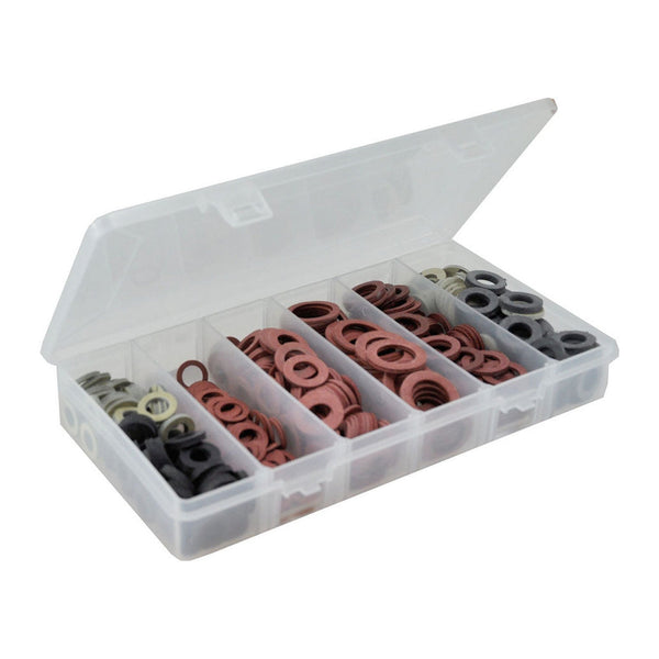 Riko pakkingsassortiment fiber- en rubberringen