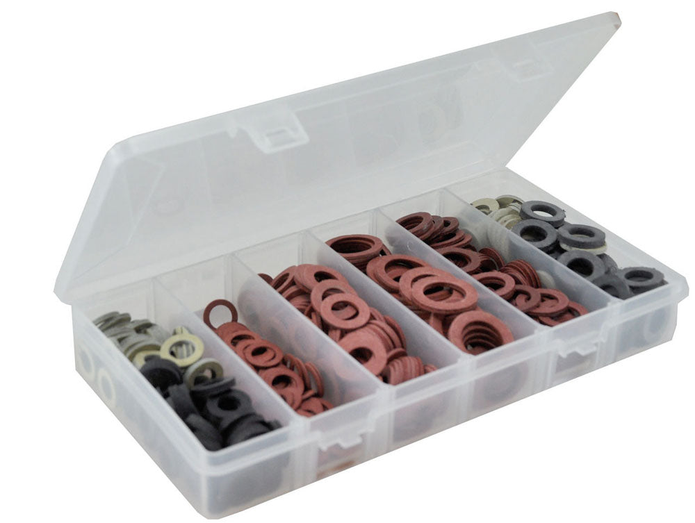 Riko pakkingsassortiment fiber- en rubberringen - productfoto