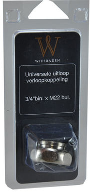 Riko uitloop koppeling 3/4" bin x M22 bui - sfeerbeeld