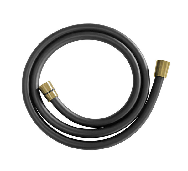 Dani Tuyau de Douche 150 cm Mat Noir et Laiton Brossé Wiesbaden
