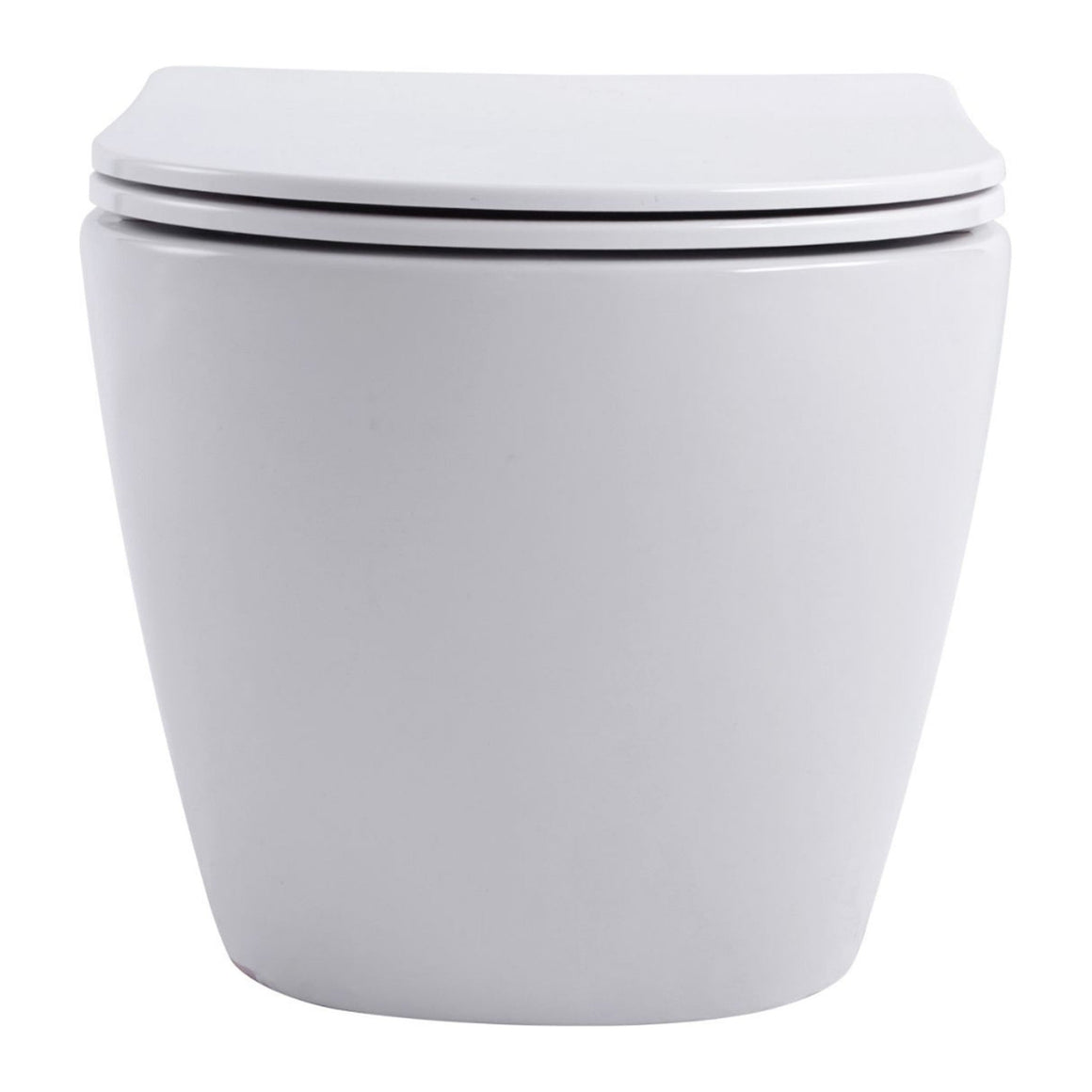 Aloni Pro Hangtoilet Randloos Tornado Flush – Compact 49 cm – Met Softclose Zitting – Wand WC – glanzend wit #kleur_glanzend-wit