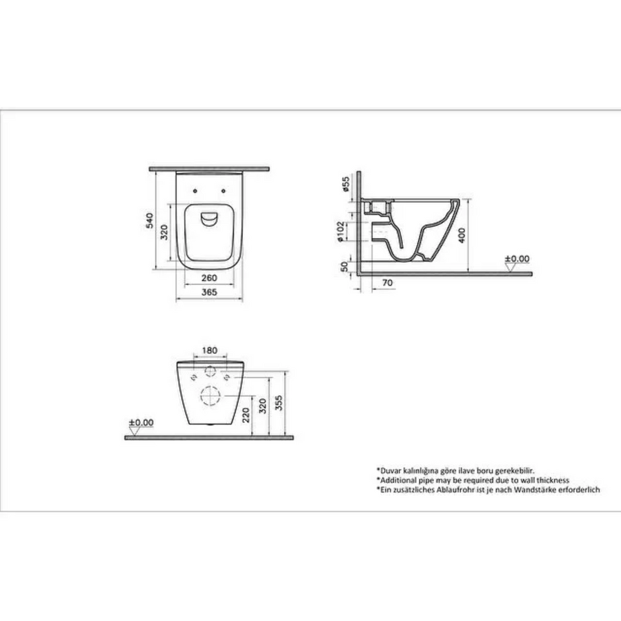 VitrA Integra Square Hangtoilet