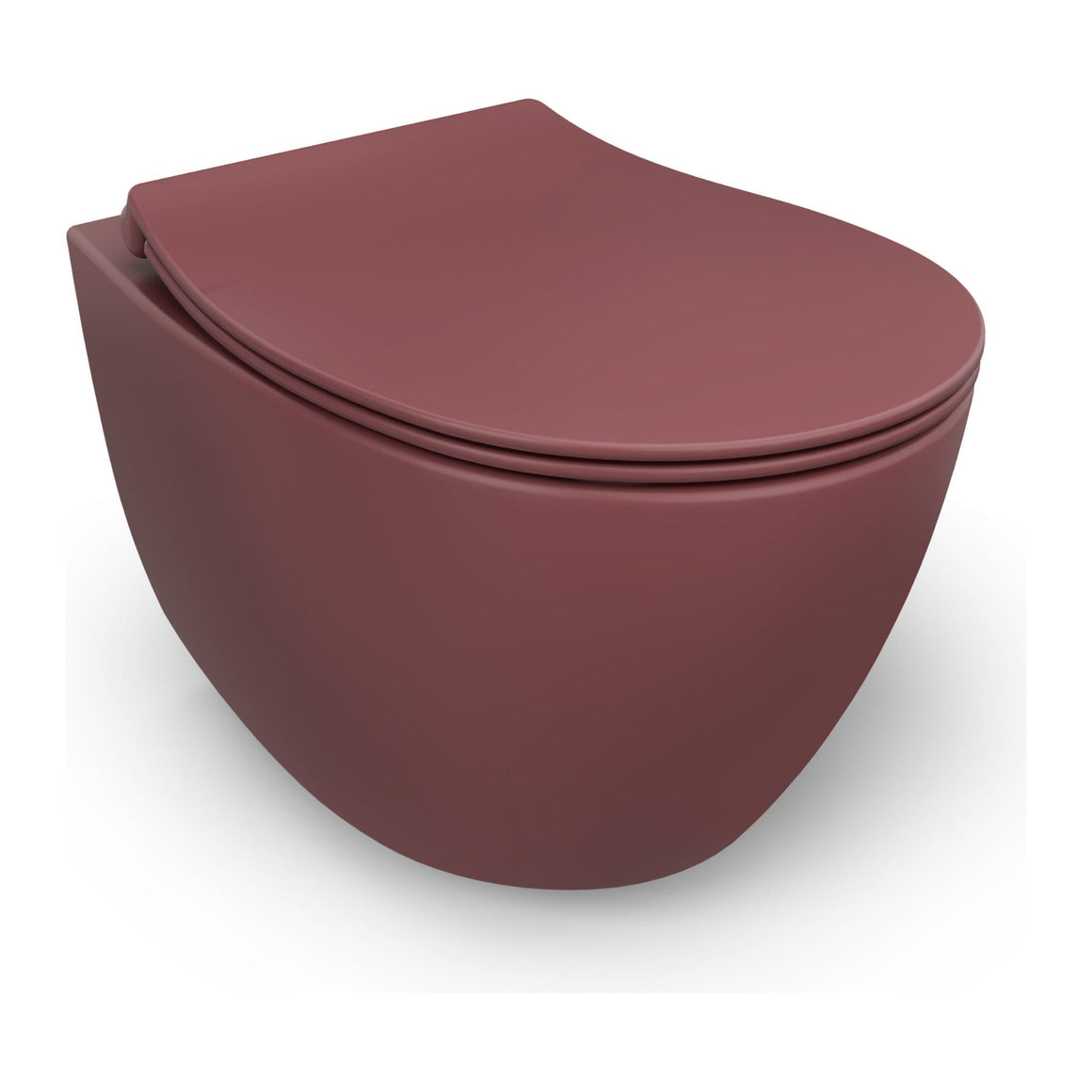 Isvea Sentimenti Hangtoilet - Bordeauxrood #variant_56361515811140