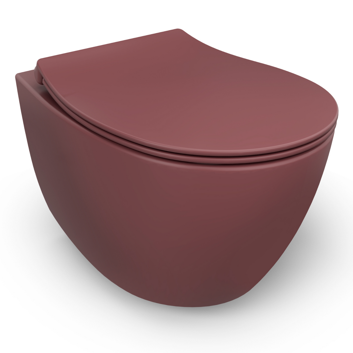 Isvea Sentimenti Hangtoilet - Bordeauxrood #variant_56361515811140