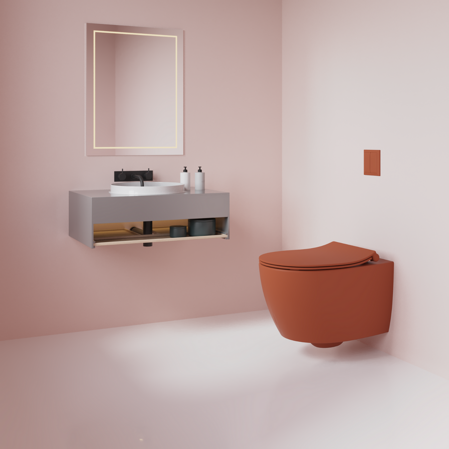 Isvea Sentimenti Hangtoilet - Terracotta