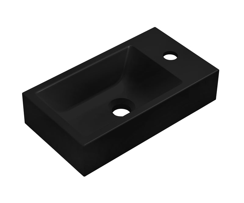 Xellanz Ribbella fontein omkeerbaar 40 x 22 x 9 cm composiet mat zwart - productfoto