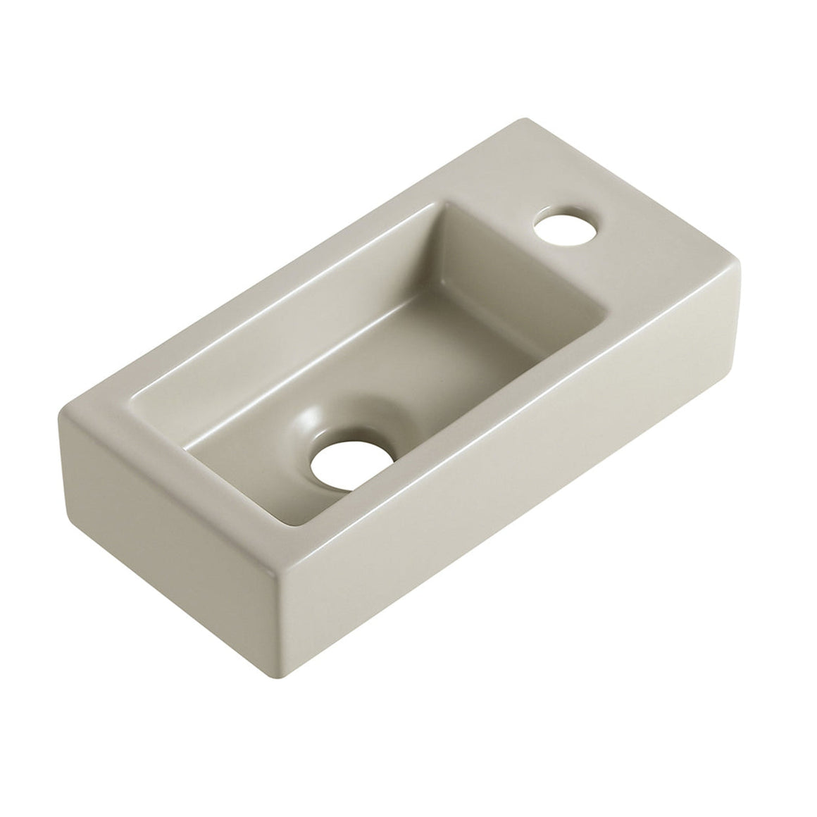 Wiesbaden Rhea S mini fontein keramiek beige Rechts - productfoto