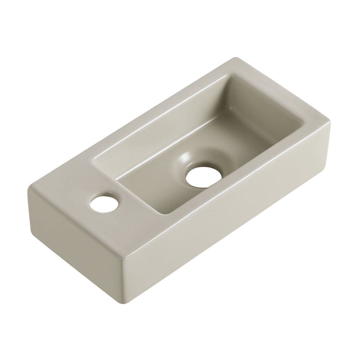 Wiesbaden Rhea S mini fontein keramiek beige Links - productfoto