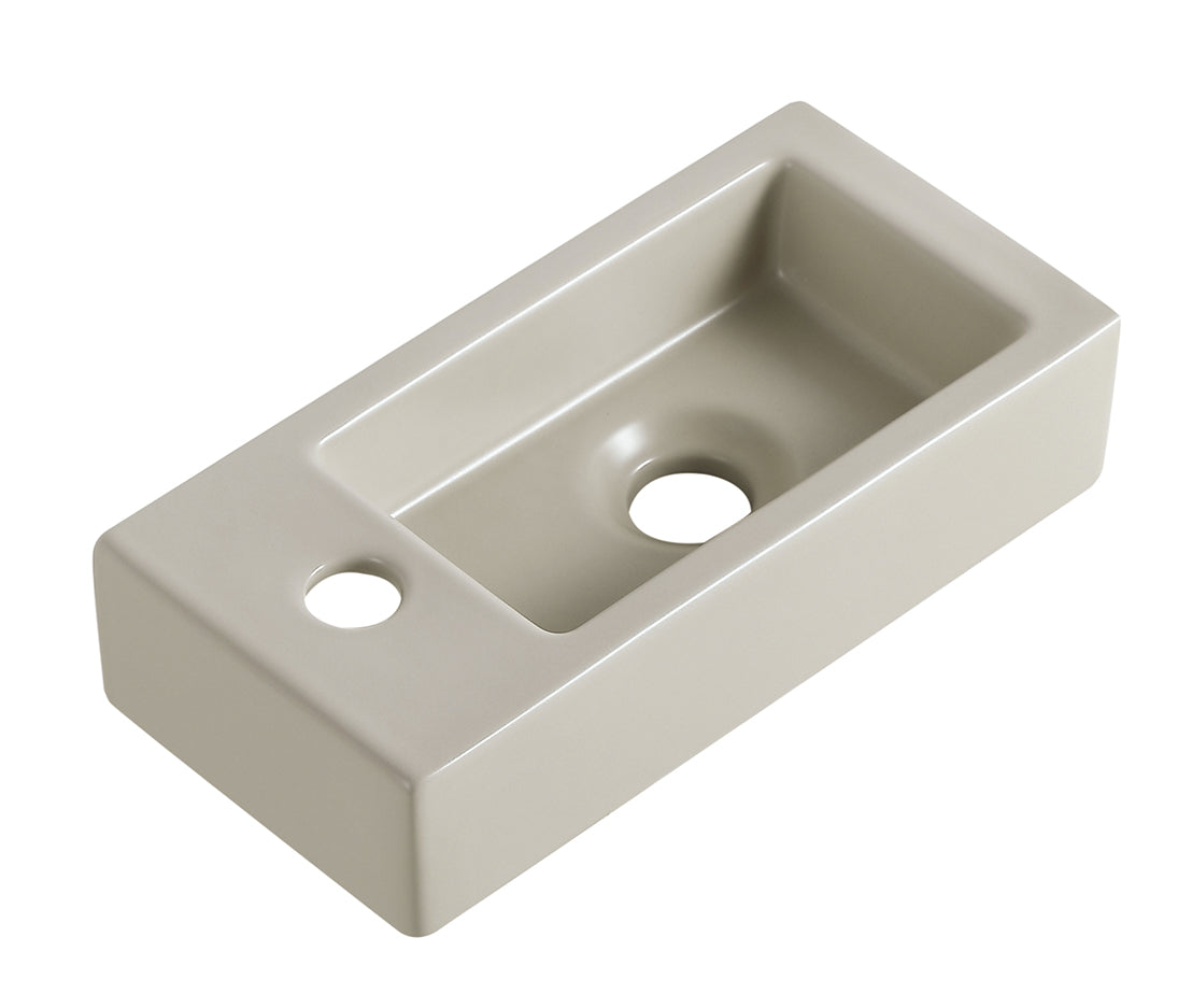 Wiesbaden Rhea S mini fontein keramiek beige Links - productfoto