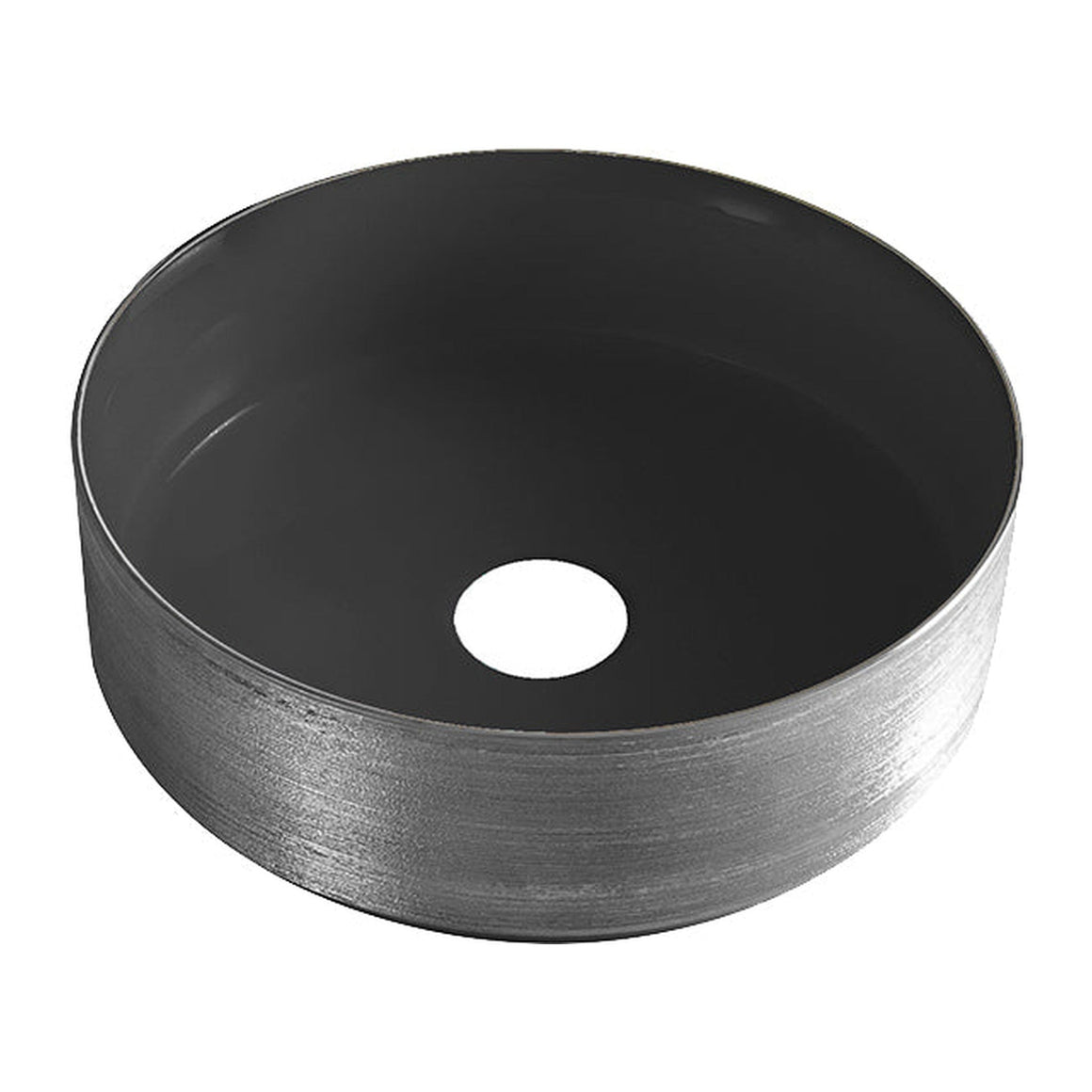Wiesbaden Wiesbaden mondri waskom rond mat zwart/gunmetal - productfoto