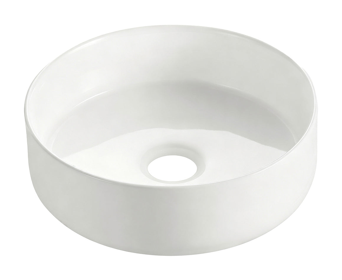 Wiesbaden Colosso waskom rond keramiek Glans wit - productfoto