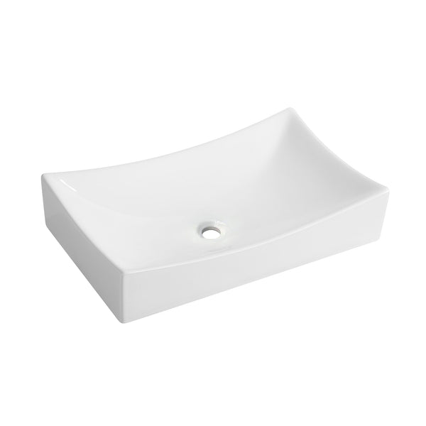 Wiesbaden Slide opzetwastafel 65,5 × 39,5 × 13,5 cm wit