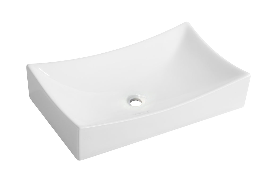 Wiesbaden Slide opzetwastafel 65,5 x 39,5 x 13,5 cm wit - productfoto
