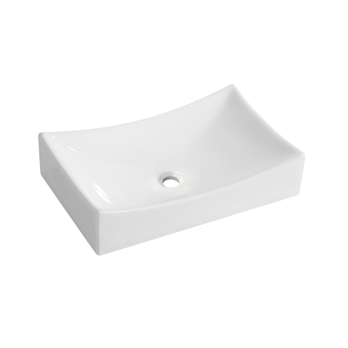 Wiesbaden Slide waskom rechthoekig 55 x 35 x 12 cm wit - productfoto