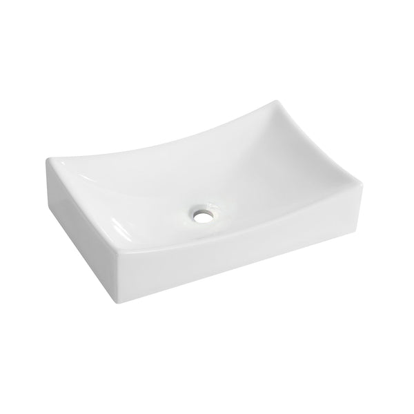 Wiesbaden Slide waskom rechthoekig 55 × 35 × 12 cm wit