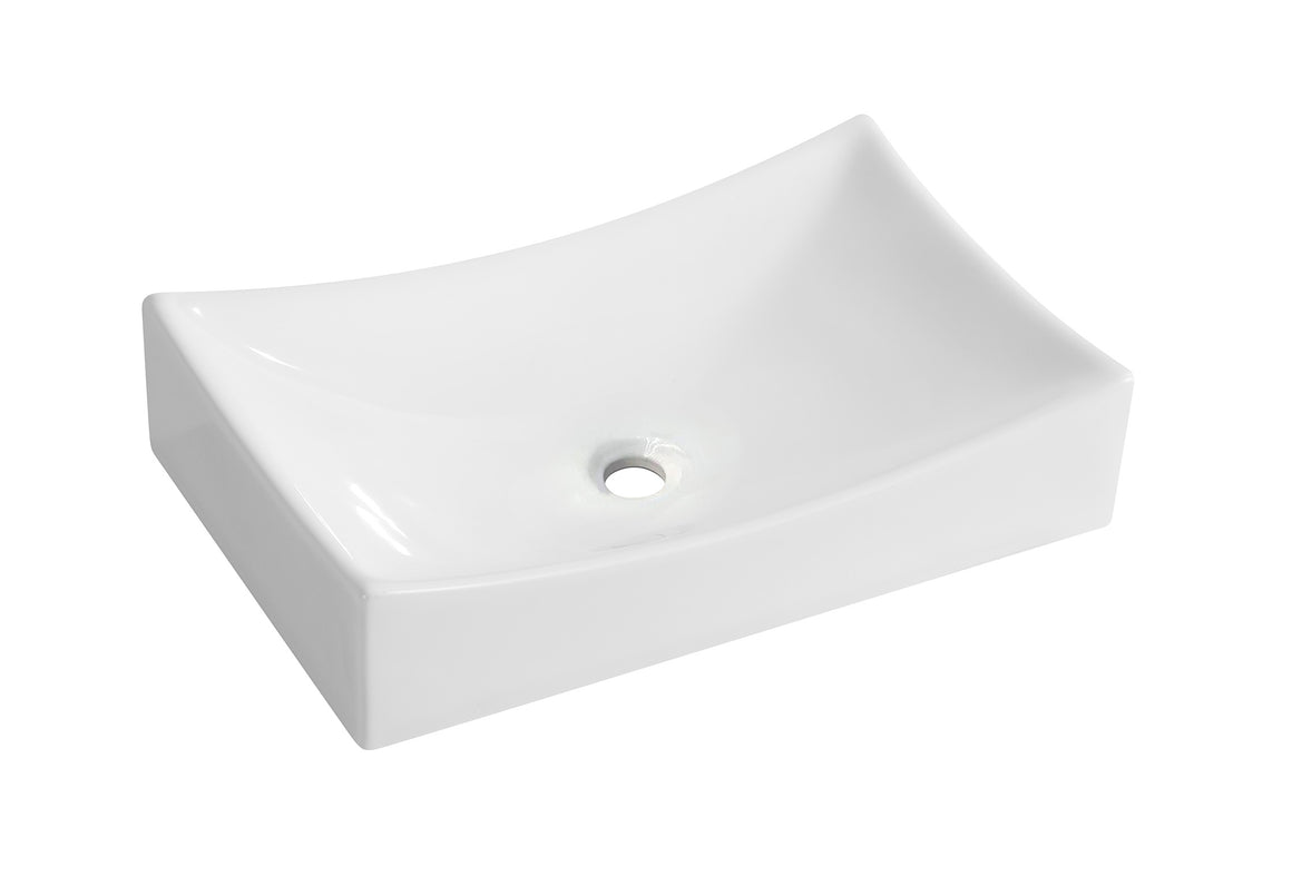 Wiesbaden Slide waskom rechthoekig 55 x 35 x 12 cm wit - productfoto