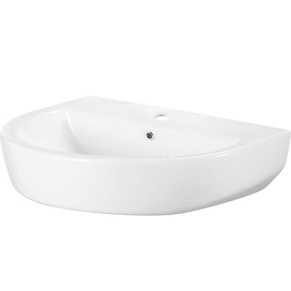 Lavabo pliant 60 x 45 cm blanc brillant