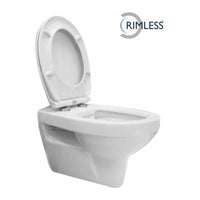 Xellanz Trevi wandcloset rimless met Ultimo 3.0 toiletzitting softclose en quick release glans wit