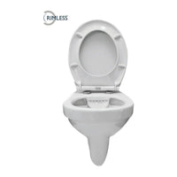 Xellanz Trevi wandcloset rimless met Ultimo 3.0 toiletzitting softclose en quick release glans wit
