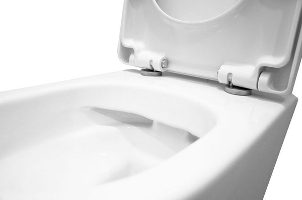 Wiesbaden Vesta wandcloset rimless met Vesta toiletzitting softclose en quick release