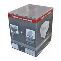 Xellanz Trevi wandcloset verkort Kiwa met Menir toiletzitting softclose en quick release glans wit