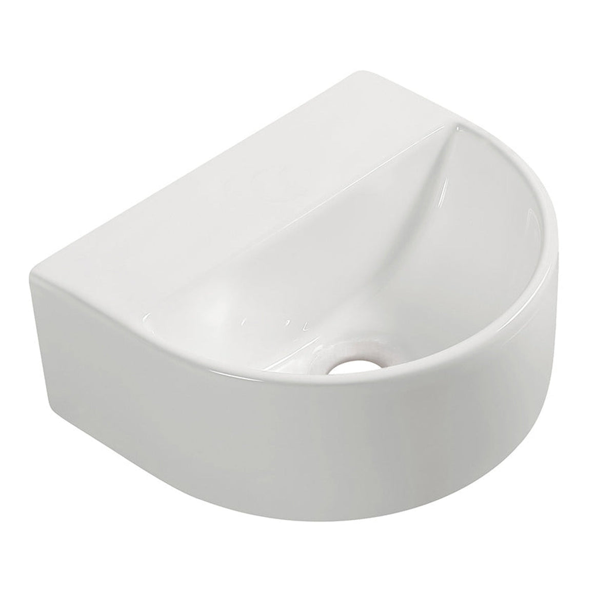Wiesbaden Lara fontein zonder kraangat 30 x 25 x 12 cm keramiek wit - productfoto