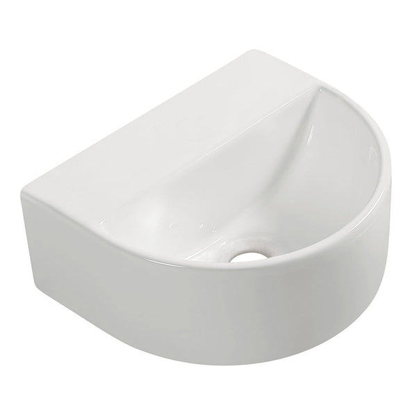 Wiesbaden Lara fontein zonder kraangat 30 × 25 × 12 cm keramiek wit