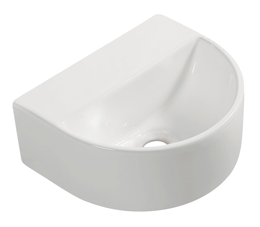 Wiesbaden Lara fontein zonder kraangat 30 x 25 x 12 cm keramiek wit - productfoto