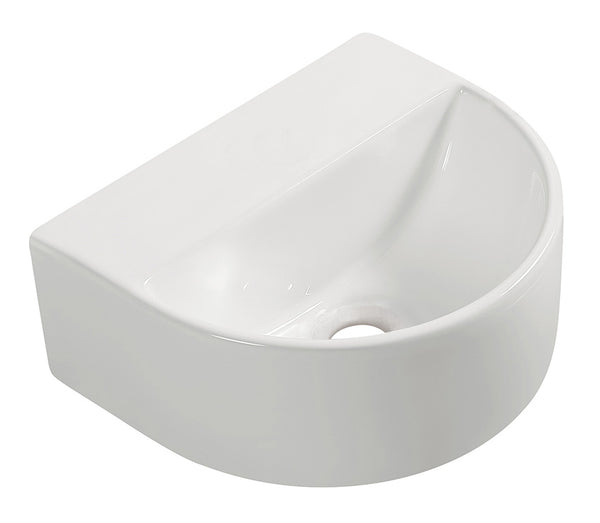 Wiesbaden Lara fontein zonder kraangat 30 × 25 × 12 cm keramiek wit