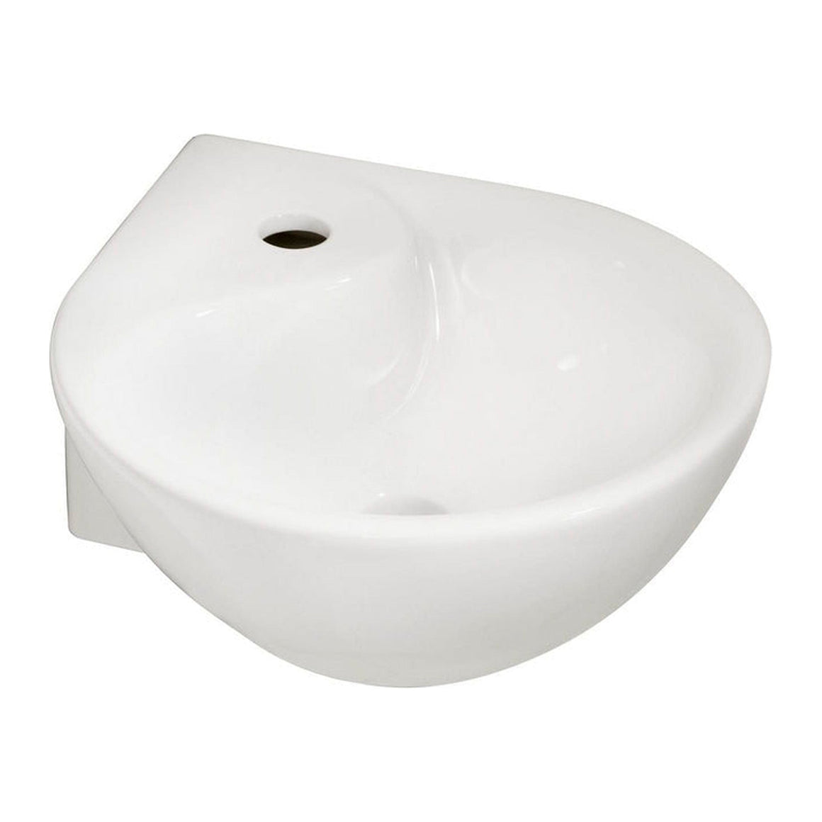 Porta hoekfontein 35 x 35 x 14,5 cm glans wit