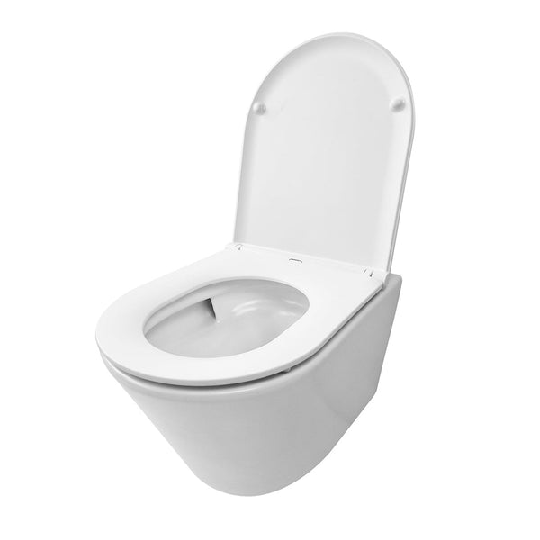 Wiesbaden Vesta Tornado flush wandcloset rimless met Flatline toiletzitting softclose en quick release