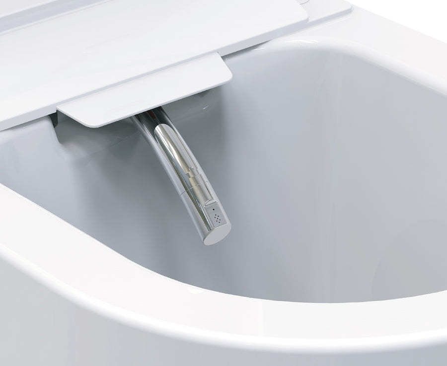 Xellanz Vesta eco douche wc rimless glans wit - detailfoto