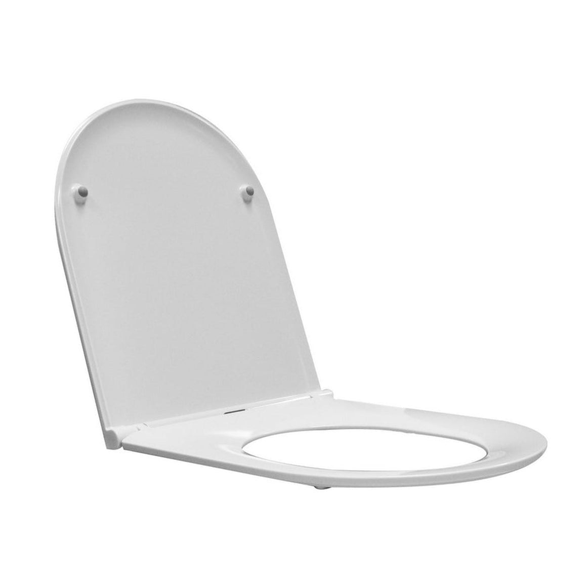 Wiesbaden Flatline toiletzitting met softclose en quick release Glans wit - productfoto