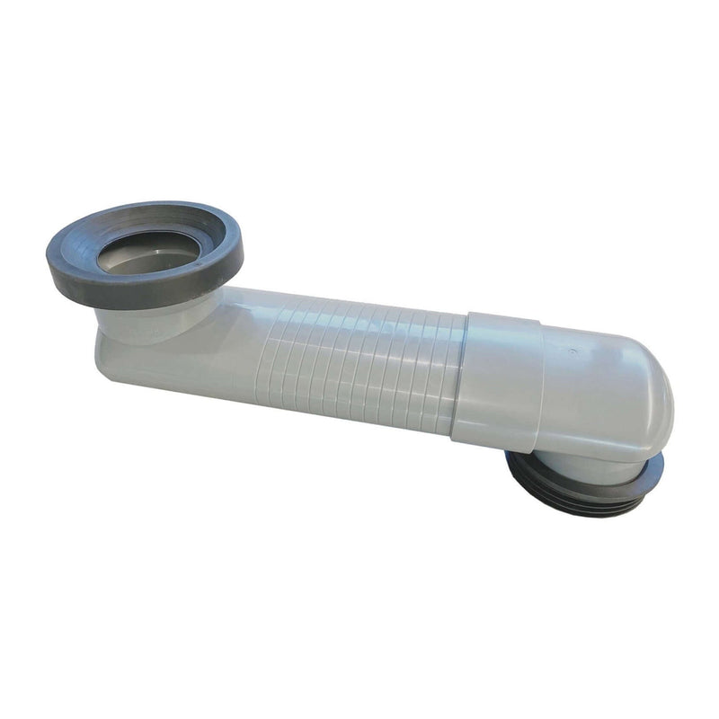 Riko Sprongbocht verstelbaar 15 - 35 cm, inbouwhoogte 80 mm, 90 - 110 mm aansluitingen