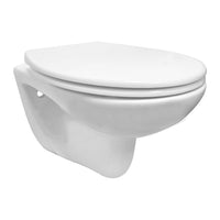 Neptunus 2.0 wandcloset rimless met Neptunus 2.0 toiletzitting glans wit
