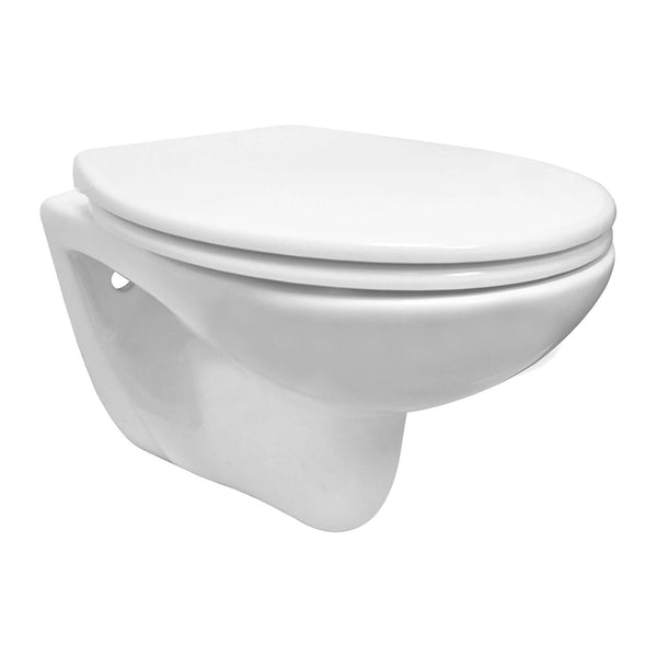 Xellanz Neptunus 2.0 wandcloset rimless met Neptunus 2.0 toiletzitting glans wit