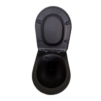 Xellanz Nibiru rimless hangtoilet Mat zwart - productfoto