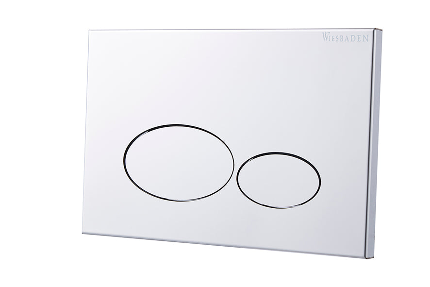 Wiesbaden X32 Metal drukplaat voor inbouwreservoir Chroom - productfoto