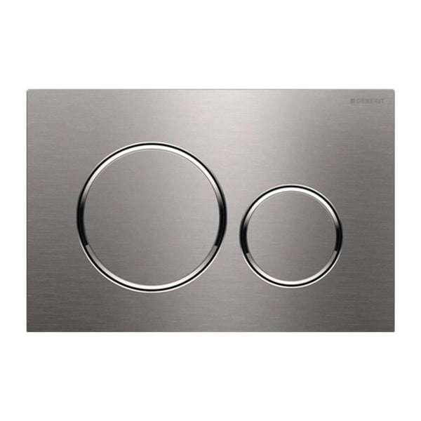 Geberit Sigma20 drukplaat geborsteld RVS