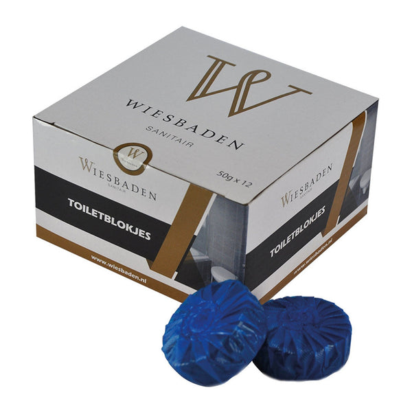 Wiesbaden toiletblokjes blauw voor Geberit, set van 12
