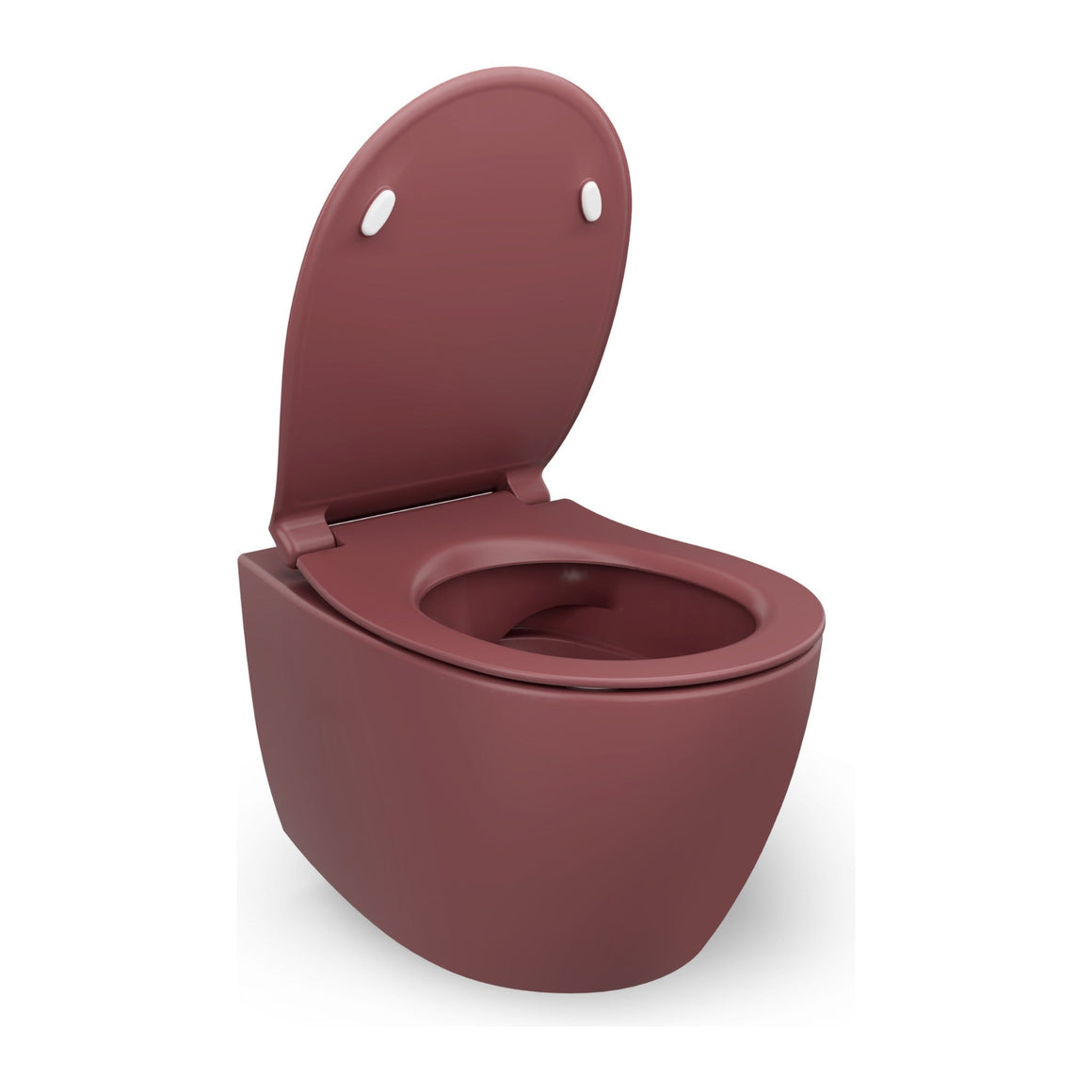 Isvea Sentimenti Hangtoilet - Bordeauxrood #variant_56361515811140