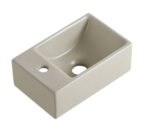 Rhea XXS Waschbecken links 30,5 x 18 x 11 cm Keramik beige