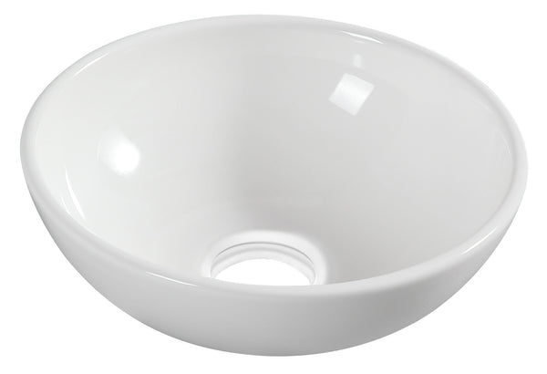 Kimo waskom rond 28 x 10 cm céramique brillant blanc