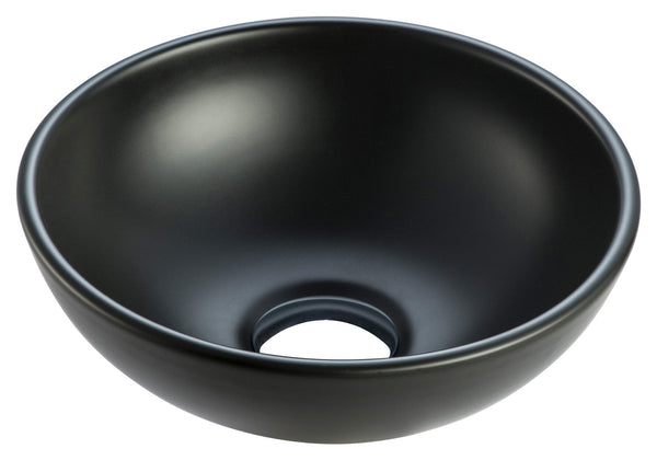 Kimo waskom rond 28 x 10 cm céramique mat noir