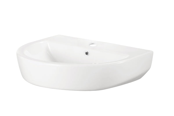 Lavabo pliant 60 x 45 cm blanc brillant